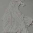 Summer Halter Backless Jumpsuits for Women Sexy See Through V Neck Tie Pleated One Piece Wide Leg Long Pants Romper (XX-Large, White)