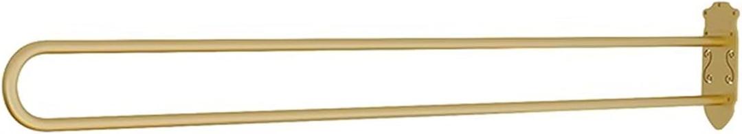 Partition Curtain Rod, U-Shape Room Divider, Metal Support Wall Mounted Privacy Partition Rod, Curtains DIY (Gold, 6.56ft)