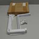 White Heavy Duty Shelf Brackets 8x6 Inch, Rustic Gold Iron L Shelf Bracket