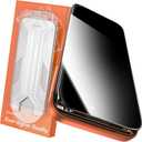 360 Privacy Screen Protector for iPhone 17 Pro,Full Coverage 9H+ Hardness Tempered Glass Easy Installation Anti Spy Private Bubble-Free