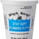 Black Swan Stay Soft Plumbers Putty, 14oz - Crack-Resistant, Ideal for Sink Drain, Faucets & Fixtures, Stretchable Plumber Putty