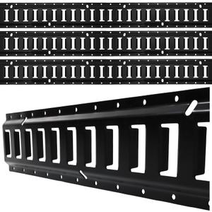 8' E Track Tie Down Rail Kit (4 Pack) - Trailer E Tracks with 6,000lbs Break Strength - Power Coated Etrack - Heavy Duty E Track Rail for Securing Cargos, Motorcycles, Bikes, Trailers
