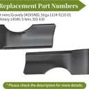 04265400 Notched High Lift Blades for 42" Mower Deck, Compatible with Gravely ZT 42 Zero Turn A-riens Zoom Series Lawn Mower, Replace 1134-9210-01, 3 Pack