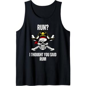 Run I Thought You Said Rum Tank Top, S