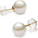 NORBU S925, AAAA+ Round Freshwater Stud Pearl Earrings for Women, Timeless Elegant Gifts for Her Mom Wife, Mothers Day/Wedding Anniversary/Christams