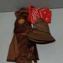 Kids Cowboy Cowgirl Costume 5PCS Set for Boys Girls Role Play Dress up 3-10 Year (9-10YHeight 55"-59")