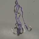 M METERXITY Crystal Rhinestone Close Chain Trim, 3 Rows 1 Yard Dress Embellishments, Sparkly Diamond Strips Applique Embellishment for Craft/Sewing Clothes/Wedding [Silver-Based Dark Blue]