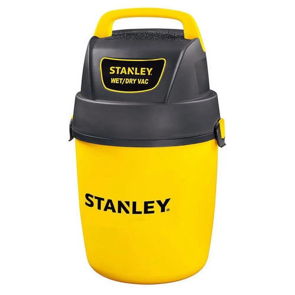 STANLEY SL18127P, 2 HP, Electric Corded, Double Filtration Wet/Dry Vacuum Cleaner, 4' Hose, Black