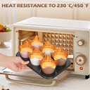 Gold Tulip Cupcake Liners 100 Pcs Baking Paper Cups Holders Greaseproof Muffin Cases Wrappers for Wedding Birthday Party Baby Shower(Pink Gold)