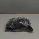 10PCS Silk Hydrangea Heads with Stems Artificial Flowers for Wedding Party Home Decor (Black)