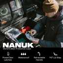 NANUK Trail 80 79L (20.9-Gallon) Waterproof Storage Box Wheeled & Modular Cargo Case for Camping, Fishing, Hunting & Outdoor Storage Dustproof and Impact Resistant (25.4 x 20 x 14.5) Orange