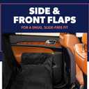 Active Pets Black Car Rear Seat Cover for Dogs, Durable Waterproof & Scratch Resistant Vehicle Backseat Protector, Nonslip Dog Accessory & Pet Protection for Back Seats, Machine Washable