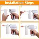 Handheld Manual Suction Pump Portable Hand Help Suction Pump with 10 Soft Tubes
