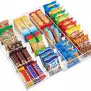 1 Pcs Acrylic Desk Drawer Organizer 2 Inch Height Expandable Drawer Organizer Trays with 7 Adjustable Compartments Desk Accessories for Makeup Silverware Office Bathroom(Clear) (Fashion)