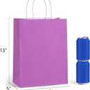 BagDream 48 Pieces 10x5x13 Assorted Gift Bags Rainbow Colors Kraft Paper Party Favor Gift Bags with Handles for Wedding, Baby Shower, Birthday, Gifts, Shopping and Party Supplies