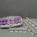 Conair Hot Rollers for Long, Medium & Short Hair, 12 Ceramic Flocked 1-Inch and 1-Inch Heated Hair Rollers with Clips, Hot Curlers for Women, Volume & Curls