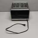 Digital Smart Toaster 4 Slice Dual Touchscreen with Independent Control | Wide Slot for Bagel Bread and More | 1800W 6 Browning Levels Defrost Reheat Single-Slice Function | Stainless Steel