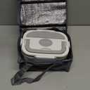 Heated Lunch Box for Men&Women - 80W Electric Lunch Box for Adults with Dual 1.5L 304 Stainless Steel Containers Fast Heating Portable Food Warmer for Car & Truck Travel lonchera electrical (Gray)