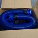 20FT RV Sewer Hose Kit (2x 10FT Sections), with 4 covers, UV-Resistant Heavy Duty Waste Hose for Travel Trailer & Camper