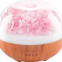 Aromatherapy Essential Oil Diffuser, 300ml Air Diffuser Humidifier with 7 LED Colors, Timer & Auto-Off for Home Bedroom Office (Pink)