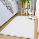 Amearea Modern Washable Runner Rugs, 2x4 Feet White Bedroom Runner Rug, Small Area Rugs for Bedroom Living Room, Non Slip Memory Foam Rug for Hallway Entryway Kids Boys Girls Room Laundry Room