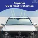 TopShade Car Windshield Sun Shade, Large 63 x 34 Inches, Foldable