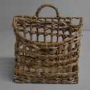 Decorative Storage Baskets Home Storage Baskets Plastic Storage Baskets Storage Basket with lid Woven Basket with lid Wicker Basket with lid Straw Tabletop Basket Home Organizer 12x5x12 inch