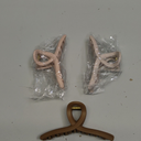 3Pcs Silicone Hair Clips Flexible Claw Clips for Women Cloud Clip Bendable Large Hair Claw Clip (Crossover - Coffee + Khaki + Nude Pink)