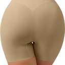 Tummy Control Shapewear Shorts for Women Under Dress Womens Compression Shorts Under Dress Shapewear (Beige, XXXL)
