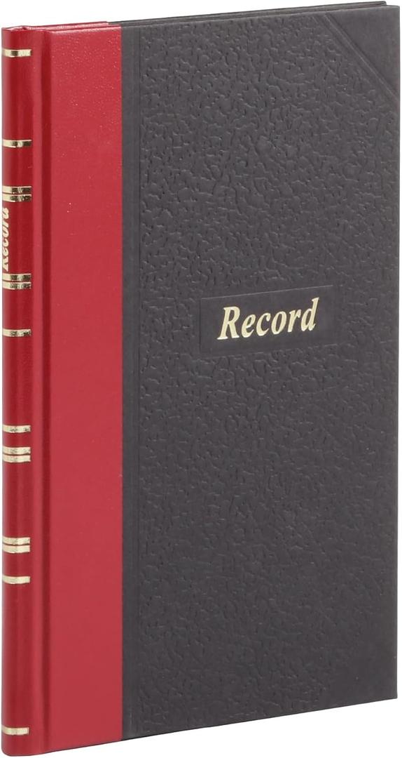 Boorum & Pease Small Account Book, Record Ruled to Document Facts, Events & Notes, 5" x 7-1/2", 144 Pages (96304EE)
