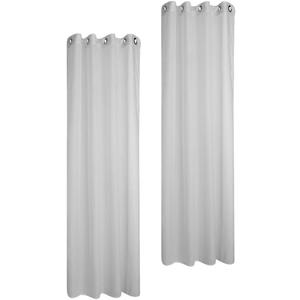 Window Sheer Voile Tulle Curtains White Living Room Extra Wide Grommet Curtains