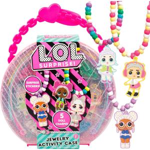 L.O.L. Surprise! Jewelry Activity Case, Create Custom Jewelry with 100+ Beads & Charms, DIY Kit for Kids Ages 6+
