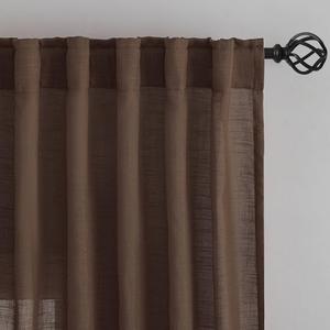 1 Panel Curtain Brown 37x106 