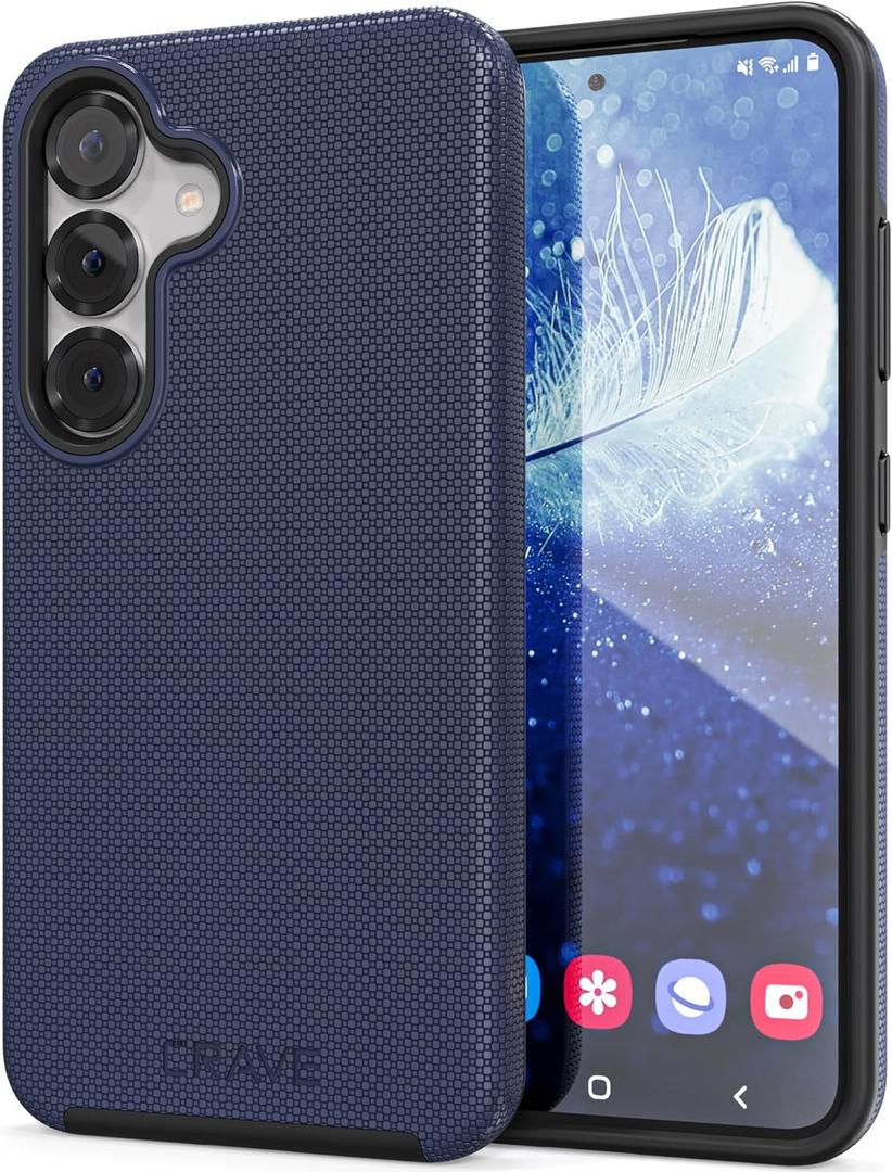 Crave Compatible with Samsung Galaxy S25 Case, Shockproof Protection Dual Layer Case for Samsung Galaxy S25 (6.2 inch) - Navy