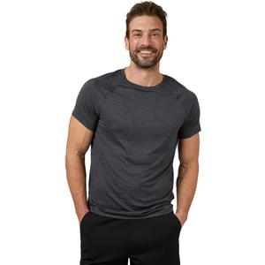 32 Degrees Cool Mens Active T-Shirt | Raglan Short Sleeve | Quick Dry | Anti-Odor (Small, Black Space Dye)