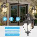 Large Outdoor Wall Lights Exterior Lighting Fixtures, 24.6 Inch Waterproof Large Outdoor Lanterns for Porch Light Fixture, Black Exterior Sconce Light for Outside House Patio Garage
