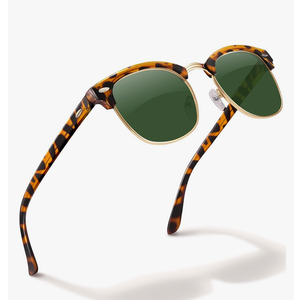 livho Rimless Trendy Polarized Sunglasses Men Women, Retro Sun Glasses for Men Women 2025, Semi Rimless UV Protection Shades