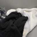 PHF Waffle Sherpa Blanket Queen Size, 90x90 Inches Luxury Plush Flannel Fleece Blanket for Winter, No Shed No Pilling, Cozy Soft & Reversible Waffle Weave Bedding for Home Decor, Black