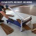 13" Manual Flooring Cutter for Vinyl Plank (LVP/LVT), SPC & Laminate, 0-45 Angle Cuts, Tungsten Steel Blade, Heavy-Duty Aluminum Frame, Dust-Free Quiet Tool for Installers & Home Renovation