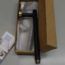 NearMoon Bath Towel Bar, Thicken Stainless Steel Shower Towel Rack Holder Wall Mounted for Bathroom, 9-lnch Overall Length-7-lnch Usable Hanging Space (1 Pack, Brushed Gold)