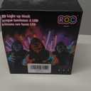 Led Light Up Scary Mask El Wire Mask for Halloween 3 Lighting Modes for Aldult Teens (One Size, Green)