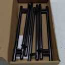 homdiy 40 Pack Black Cabinet Pulls Kitchen Cabinet Handles Black Cupboard Handles 7-1/2in(192mm) Hole Centers Stainless Steel