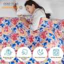 L'AGRATY Weighted Blanket - 48"x72" 15lbs Cooling Breathable Heavy Blanket with Glass Beads for Adult All-Season