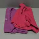 2 Pack XXXL Dog Sweater, Fleece Dog Sweaters for Large with Leash Ring Winter Warm Pet Sweater Thick Clothes Pullover Dog Sweatshirt Coat,XXXL,Pink,Purple