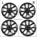 18 for Tesla Model 3 2020-2024 Hubcap ABS 18 Inch Gloss Bright Black Wheel Cover Uberturbine No Noise Wheel hub Cap Replacement Set of 4pcs Model 3 Accessories (18Inch, Model 3 18" Arachnid)