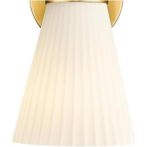Milk White Striped Glass Shade Replacement for Wall Sconces, Glass for: 5HZG97B-2W BG, H-ZG97B-1&2W
