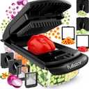 Fullstar The Original Pro Chopper - Vegetable Chopper and Spiralizer, Food Chopper with Container, Fruit Slicer, Kitchen Gadgets & Gifts, Home Essentials (4 in 1, Black)