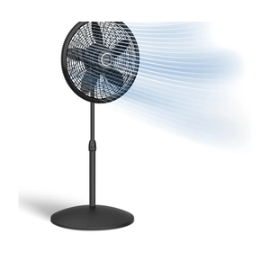 Lasko Pedestal Fan, Oscillating Fan for Bedroom with Adjustable Height and 3 Cooling Speeds, Portable, 18", Black, 1827 Lasko Pedestal Fan, Oscillating Fan for Bedroom with Adjustable Height and 3 Cooling Speeds, Portable, 18", Black, 1827