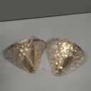 2 Pack Metal Flower Vase for Wall Crystal Vase Decor Hanging Decoration Floral Holder for Home Office Living Room Bedroom Bathroom (Gold) (7"L x 5"H x 4"W)