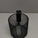 Large Desk Cup Holder, Fully Covered Anti-Spill Clip on Table Cup Holder, Office Gaming PC Desk Accessories, can Hold Universal Cup, Bottles, Mugs, Cans, Tumblers, 3.95" Inner Diameter(1 Pack Black)